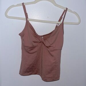 Athleta powervita twist front cami - Pink Mauve